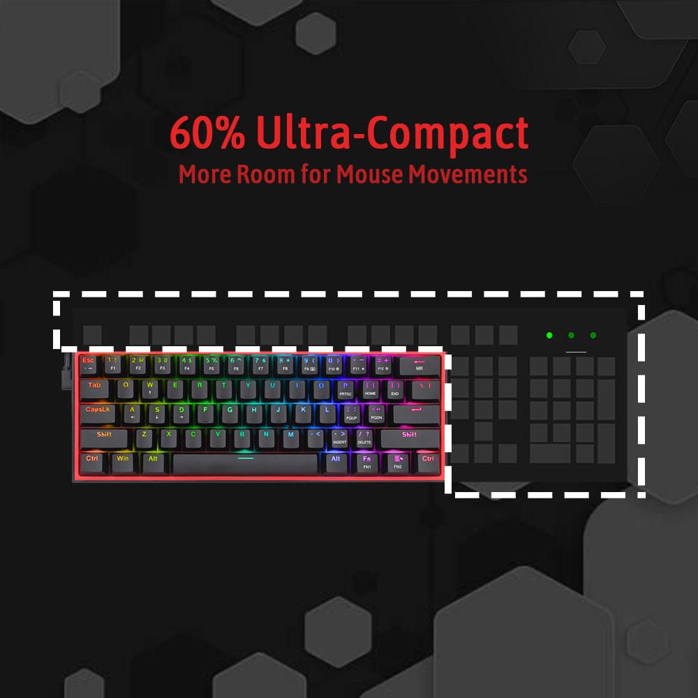 Redragon Fizz K617 Wired Black Keyboard 5