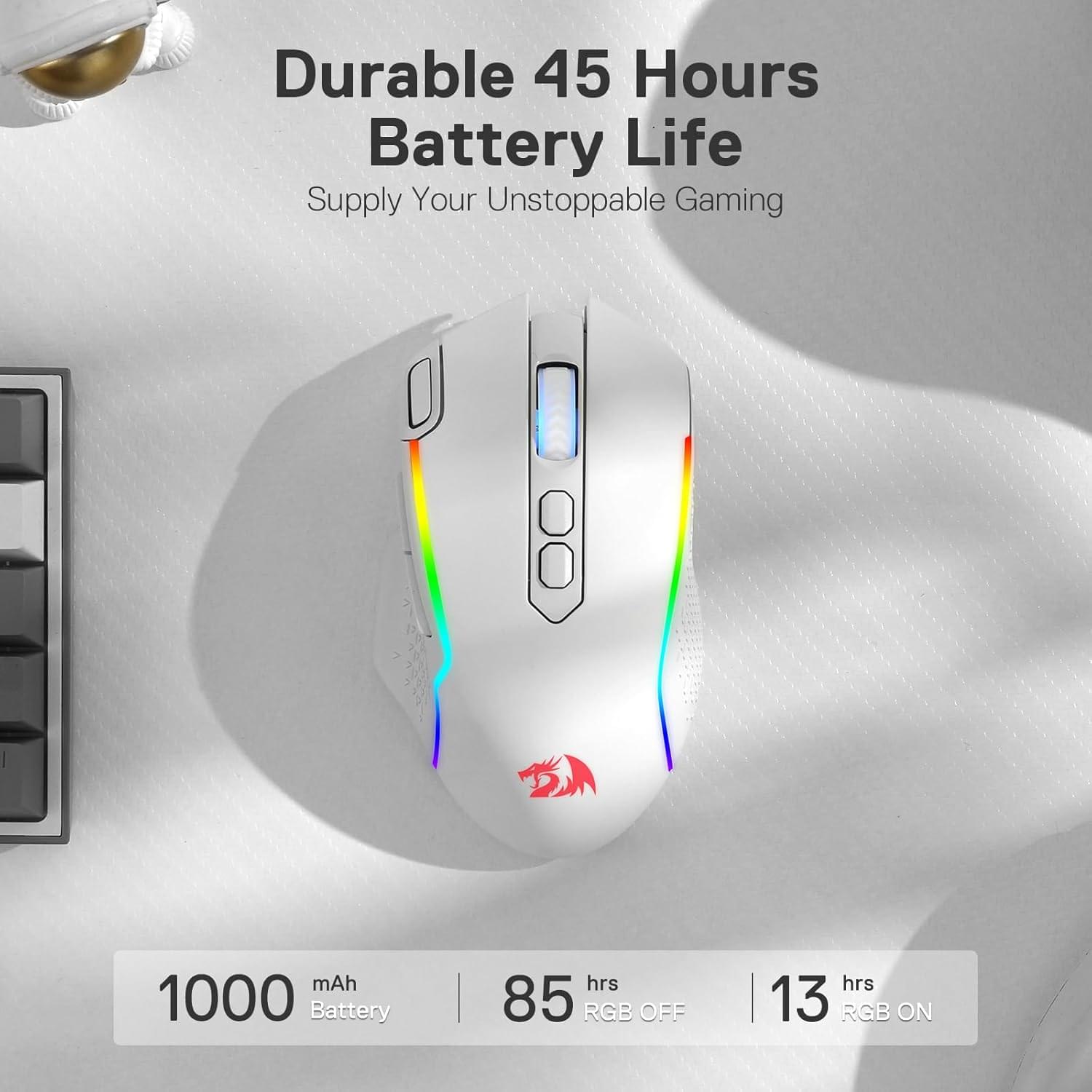 Redragon M810 Taipan Pro White Gaming 6