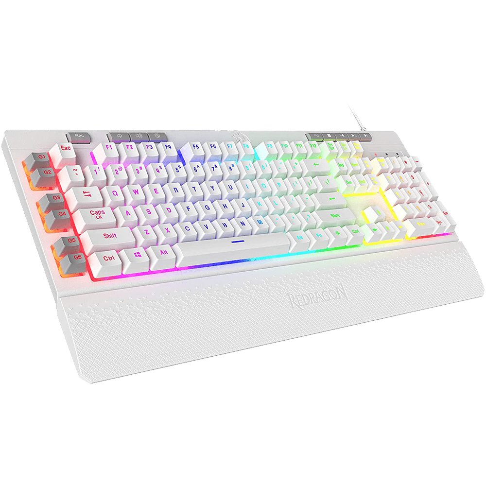 Shiva K512 Wired Membrane Keyboard White 1 Shiva K512 Wired Membrane Keyboard White 1