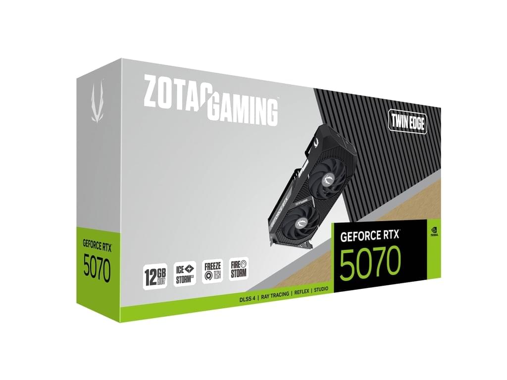 ZOTAC Gaming GeForce RTX 5070 Twin Edge Graphics Card 7