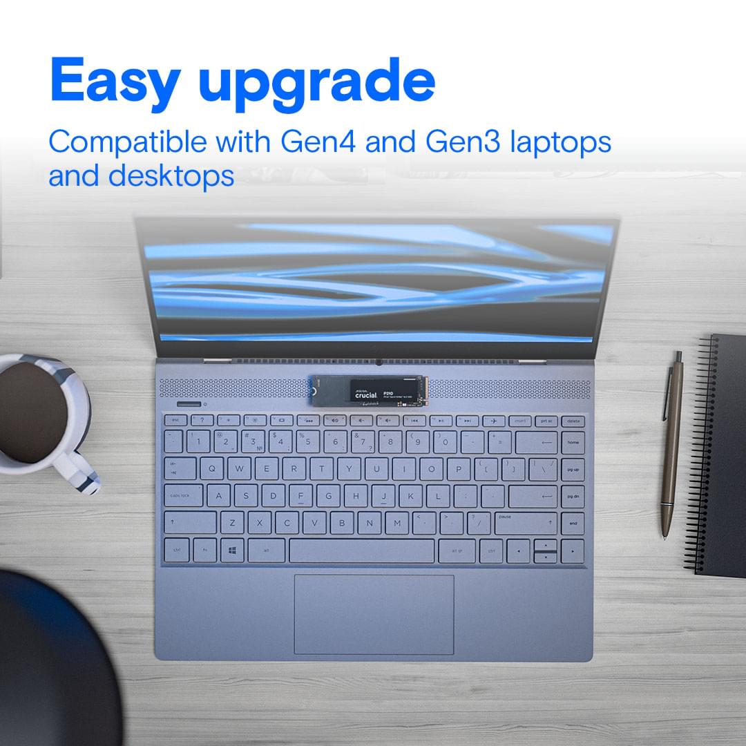 Crucial P310 1TB PCIe Gen4 NVMe 2280 SSD 3