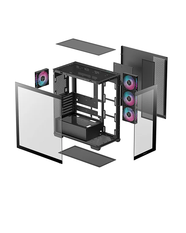 Deepcool CG530 4F Black ATX Mid Tower cabinet 5