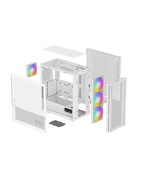 Deepcool CH560 Digital White Desktop Case 5