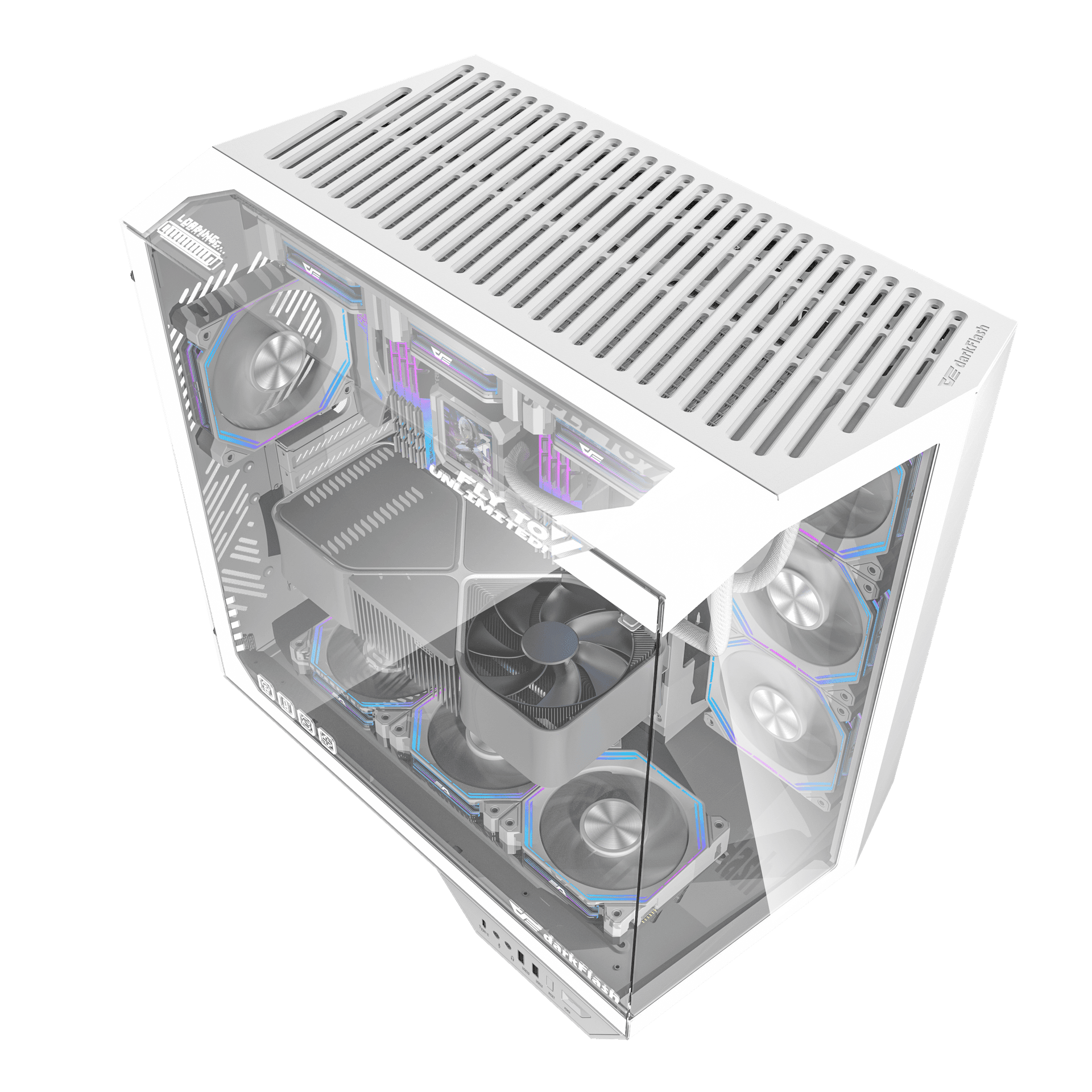 DarkFlash ARCEE DY470 ATX White Cabinet 2