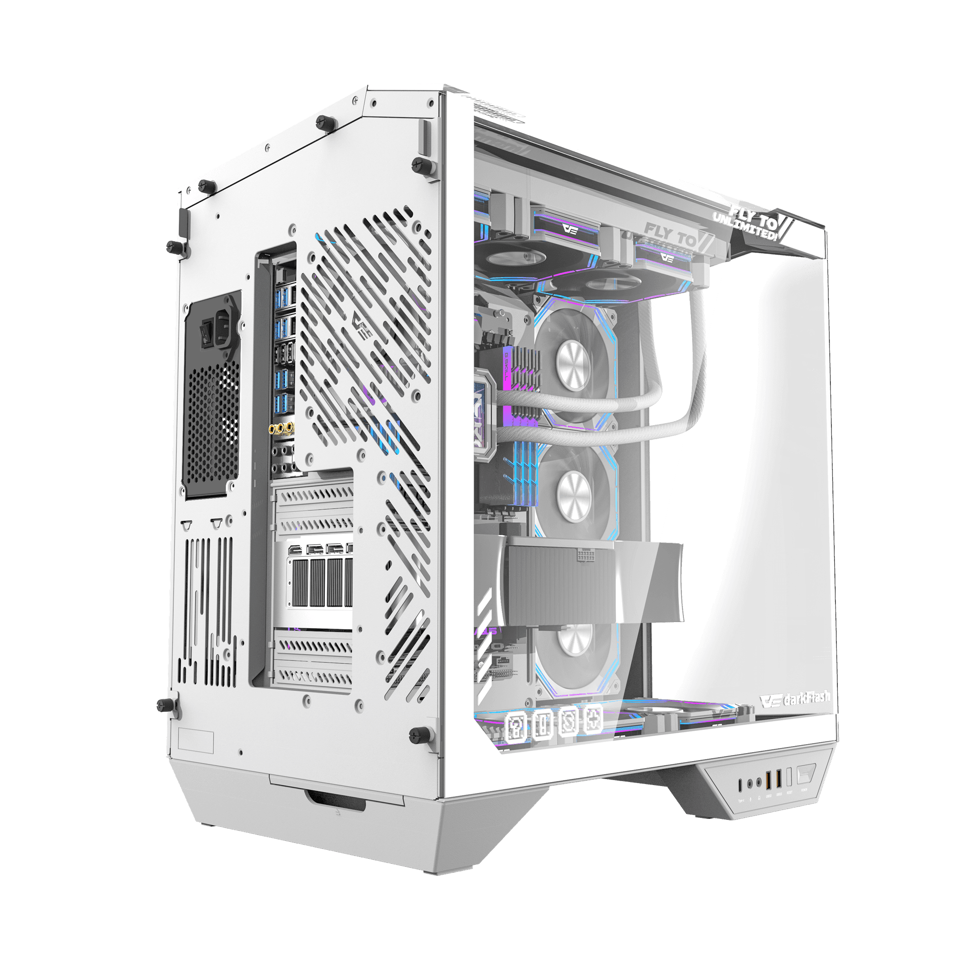 DarkFlash ARCEE DY470 ATX White Cabinet 3