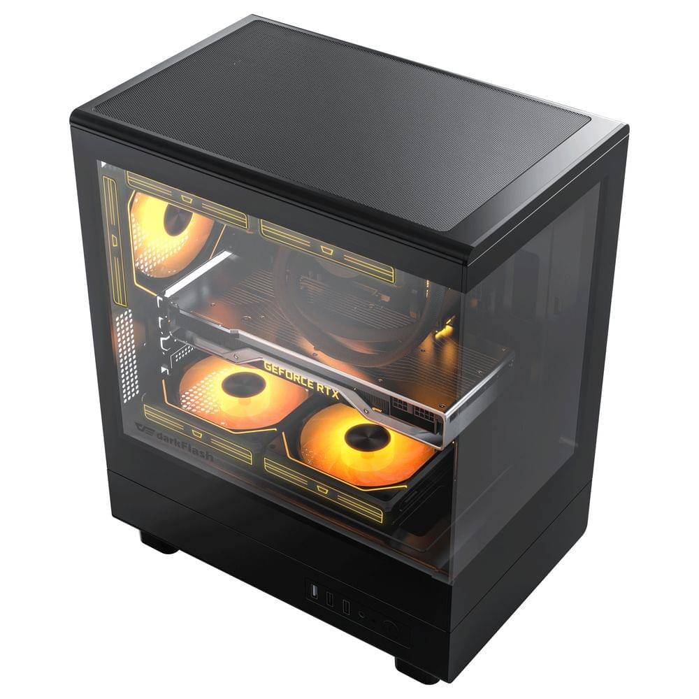 DarkFlash DB330M Micro ATX Glass Black 2