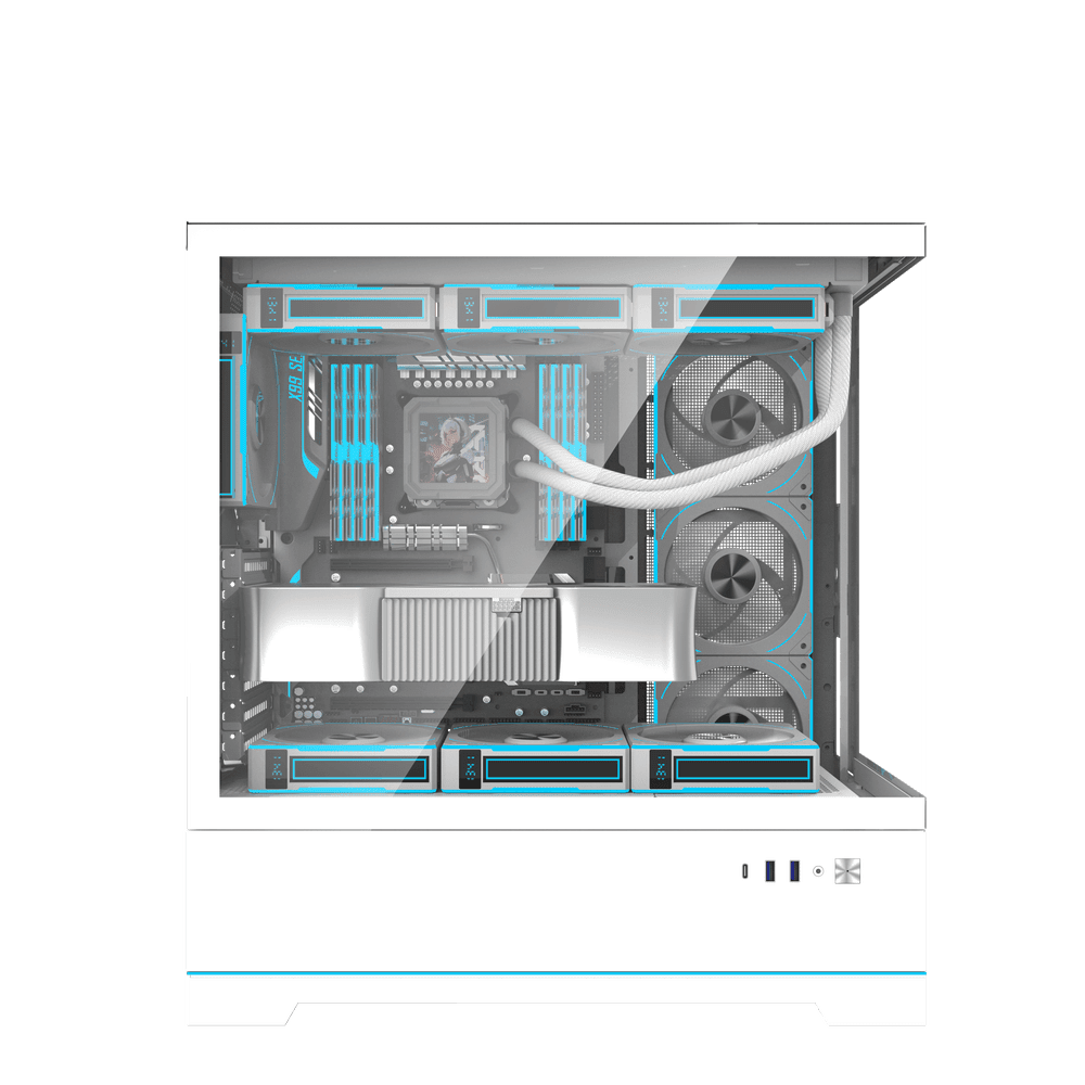 DarkFlash DY451 Pro White ATX Cabinet 2