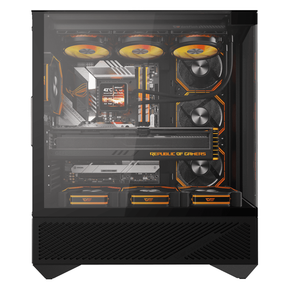 DarkFlash DY460 ATX Black Desktop Cabinet 5