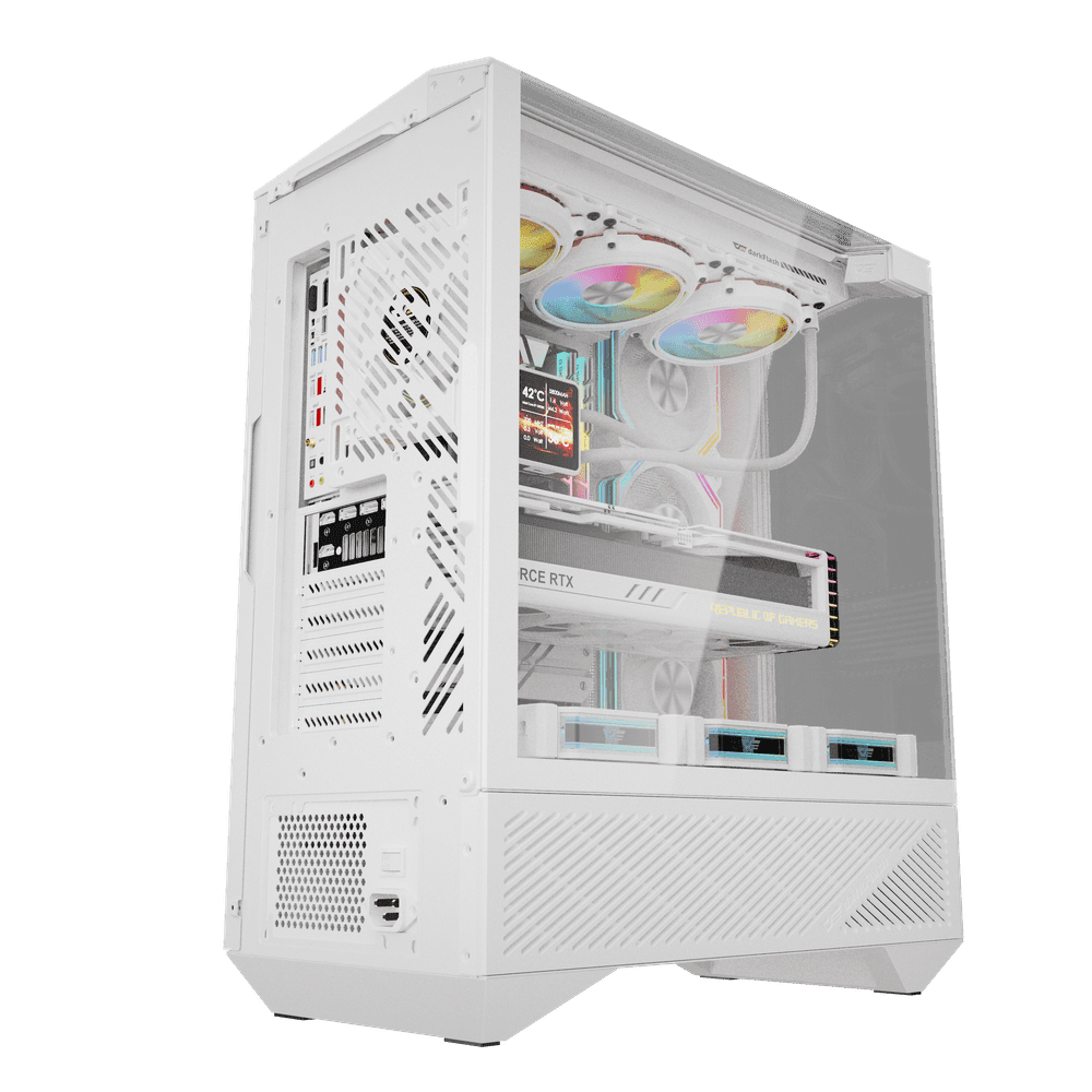 DarkFlash DY460 ATX White Desktop Cabinet 2