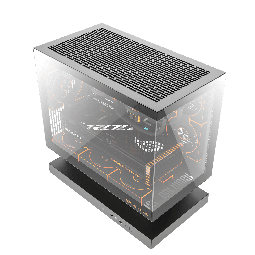 DarkFlash Floatron F1 M ATX Black Cabinet 3