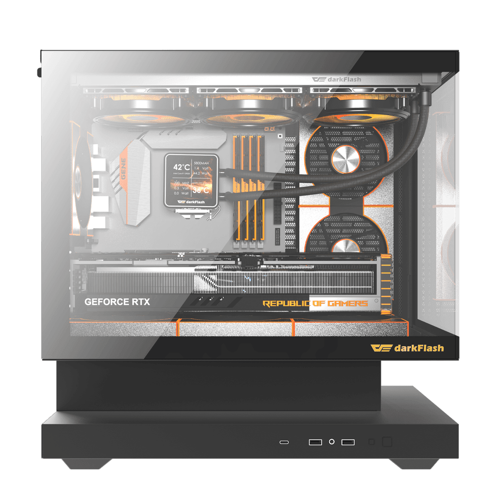 DarkFlash Floatron F1 M ATX Black Cabinet 4