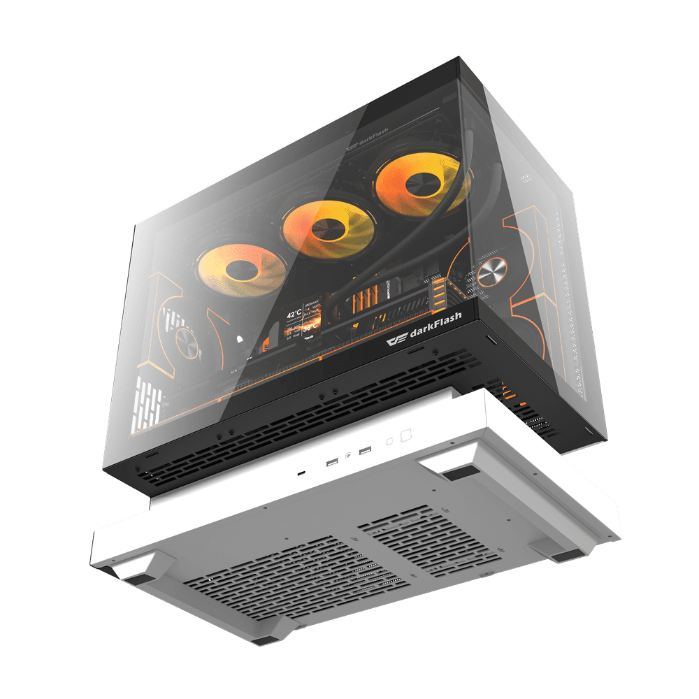 DarkFlash Floatron F1 M ATX White Cabinet 6