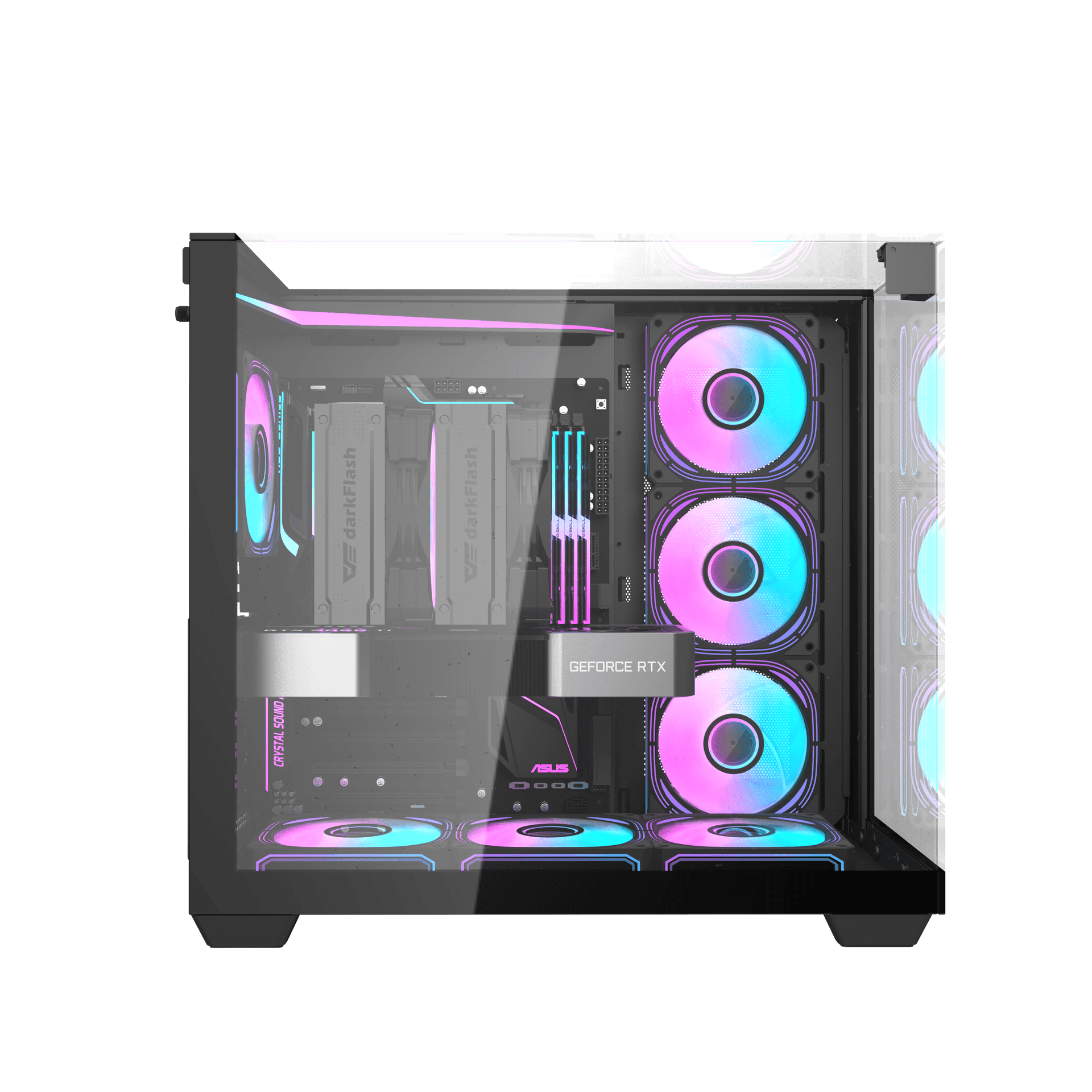 DarkFlash TH285 Black ATX Desktop Cabinet 2