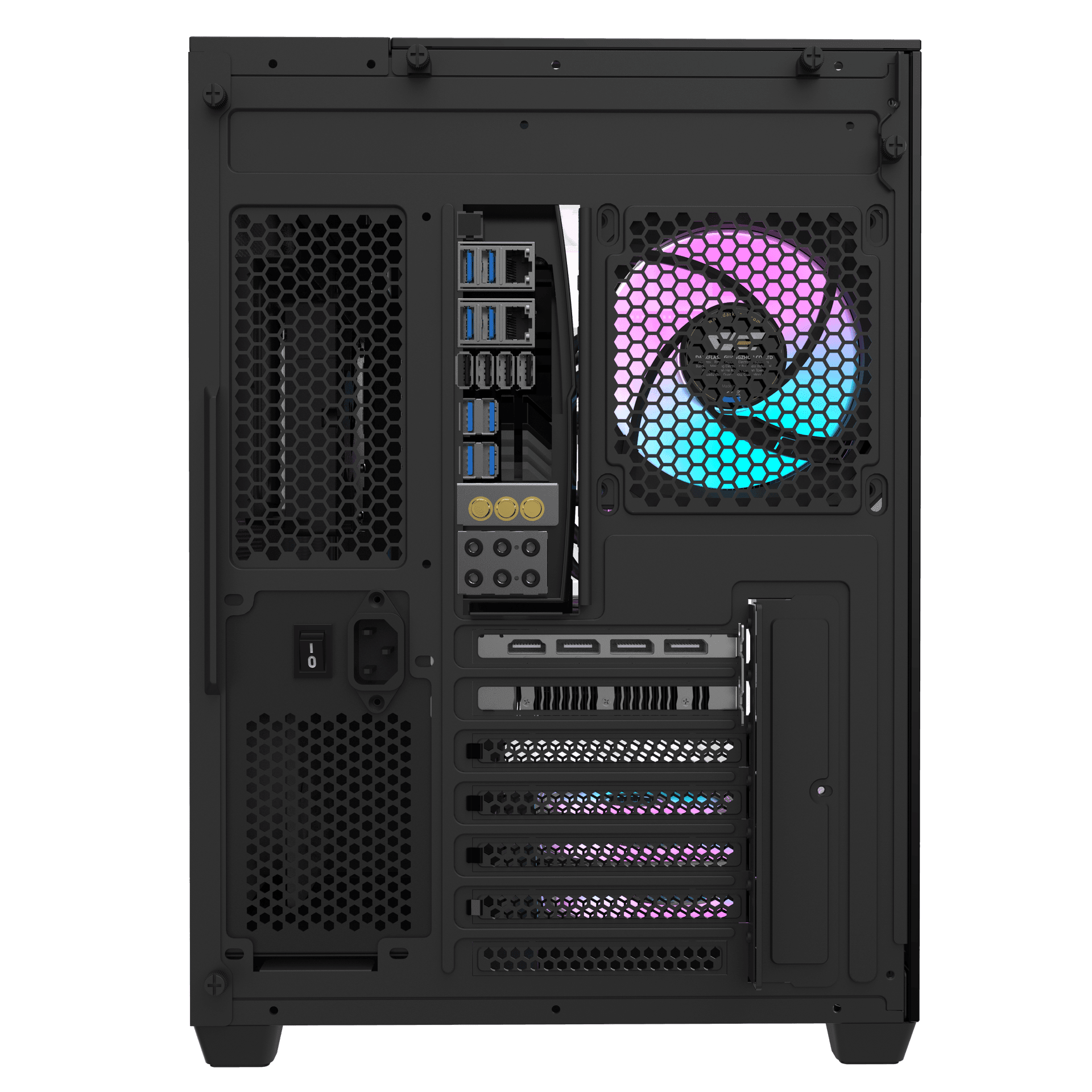 DarkFlash TH285 Black ATX Desktop Cabinet 4