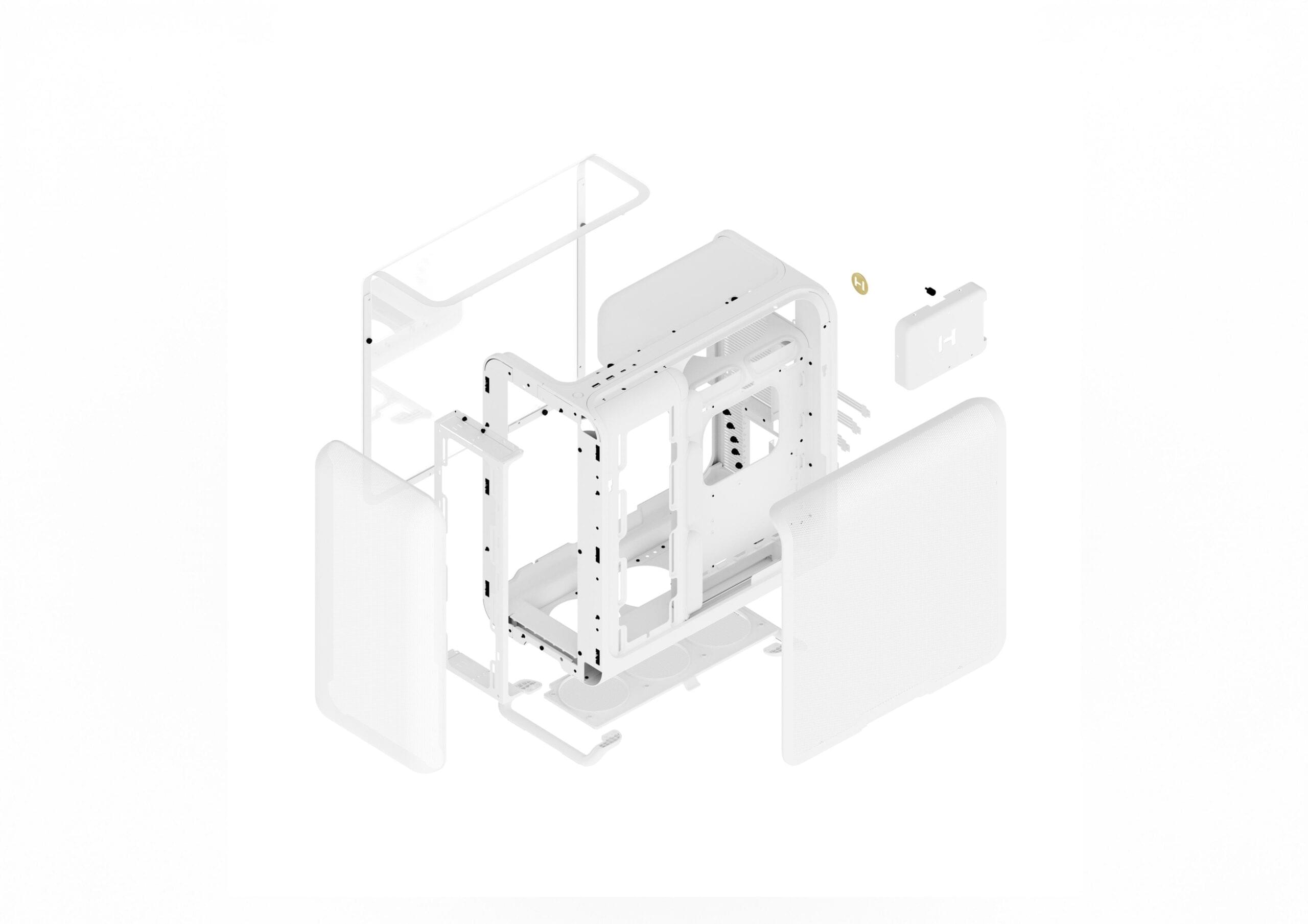 HYTE X50 Snow White Desktop Cabinet 3 scaled