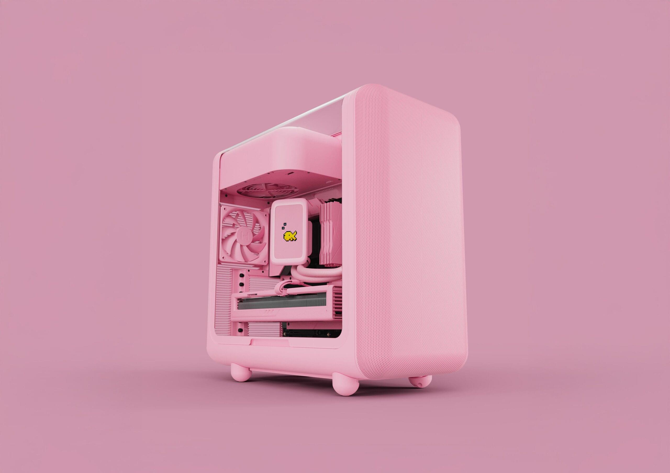HYTE X50 Strawberry Milk Desktop Cabinet 6 scaled