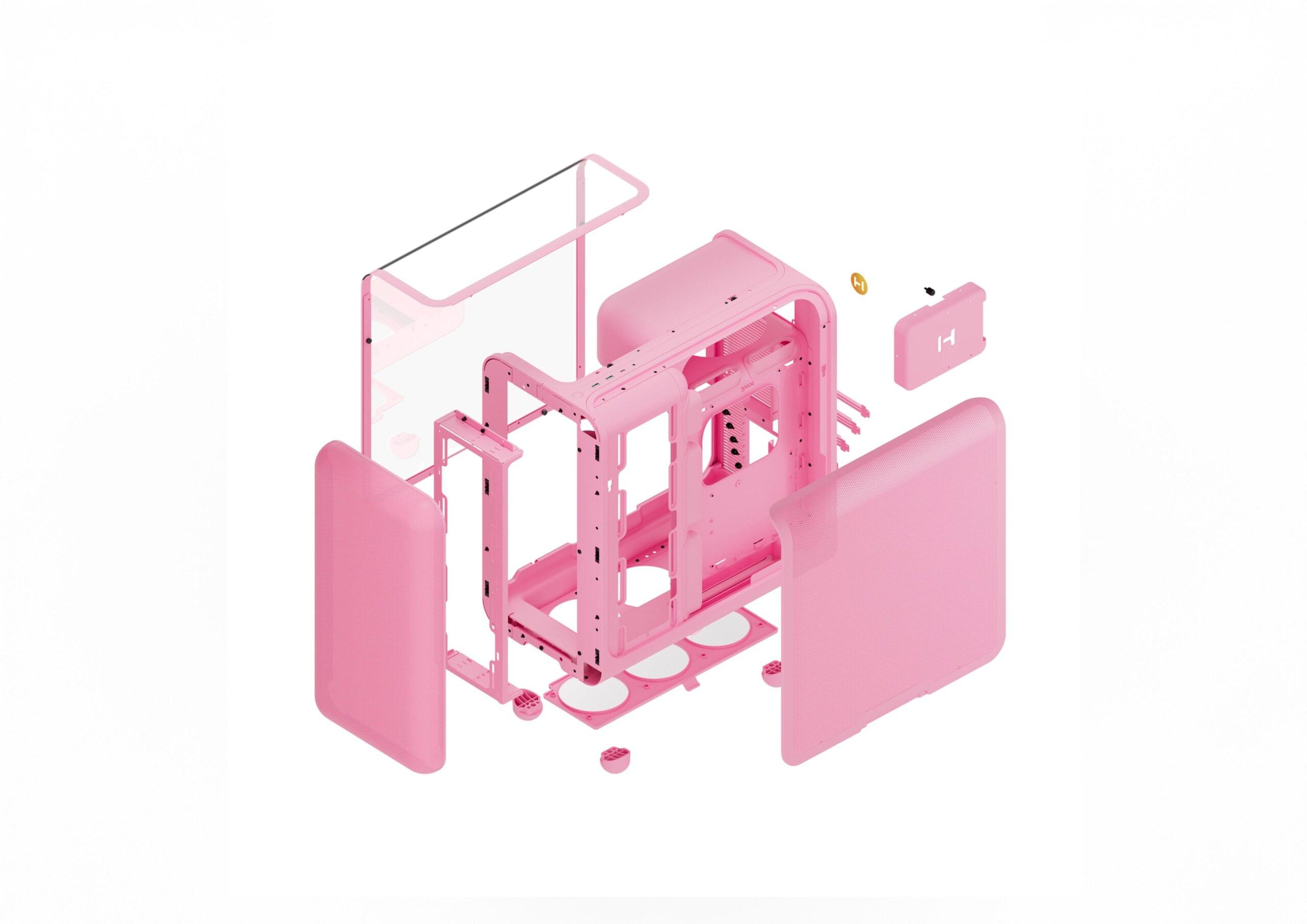 HYTE X50 Strawberry Milk Desktop Cabinet 7 scaled