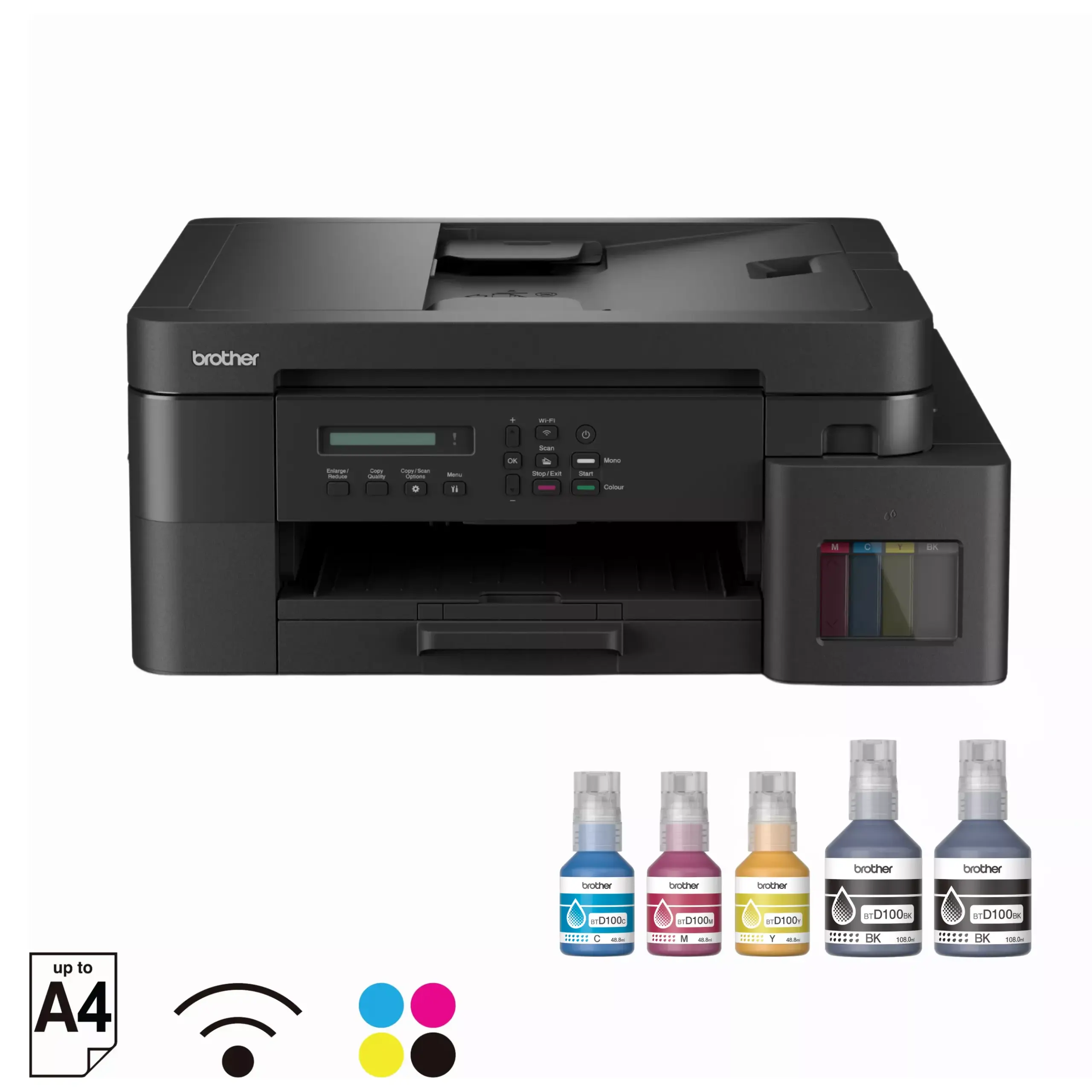 Brother DCP T830DW WiFi Ink Tank Printer scaled
