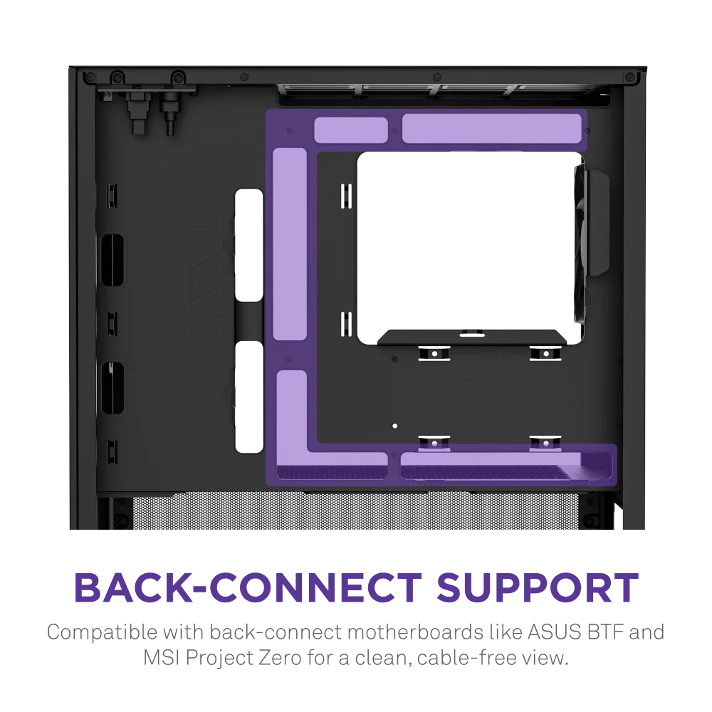 NZXT Chassis H3 Flow mATX Black Cabinet 6