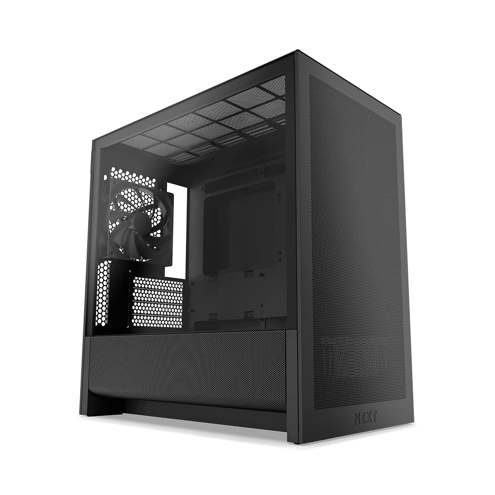 NZXT Chassis H3 Flow mATX Black Cabinet