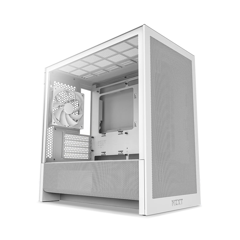 NZXT Chassis H3 Flow mATX White Cabinet