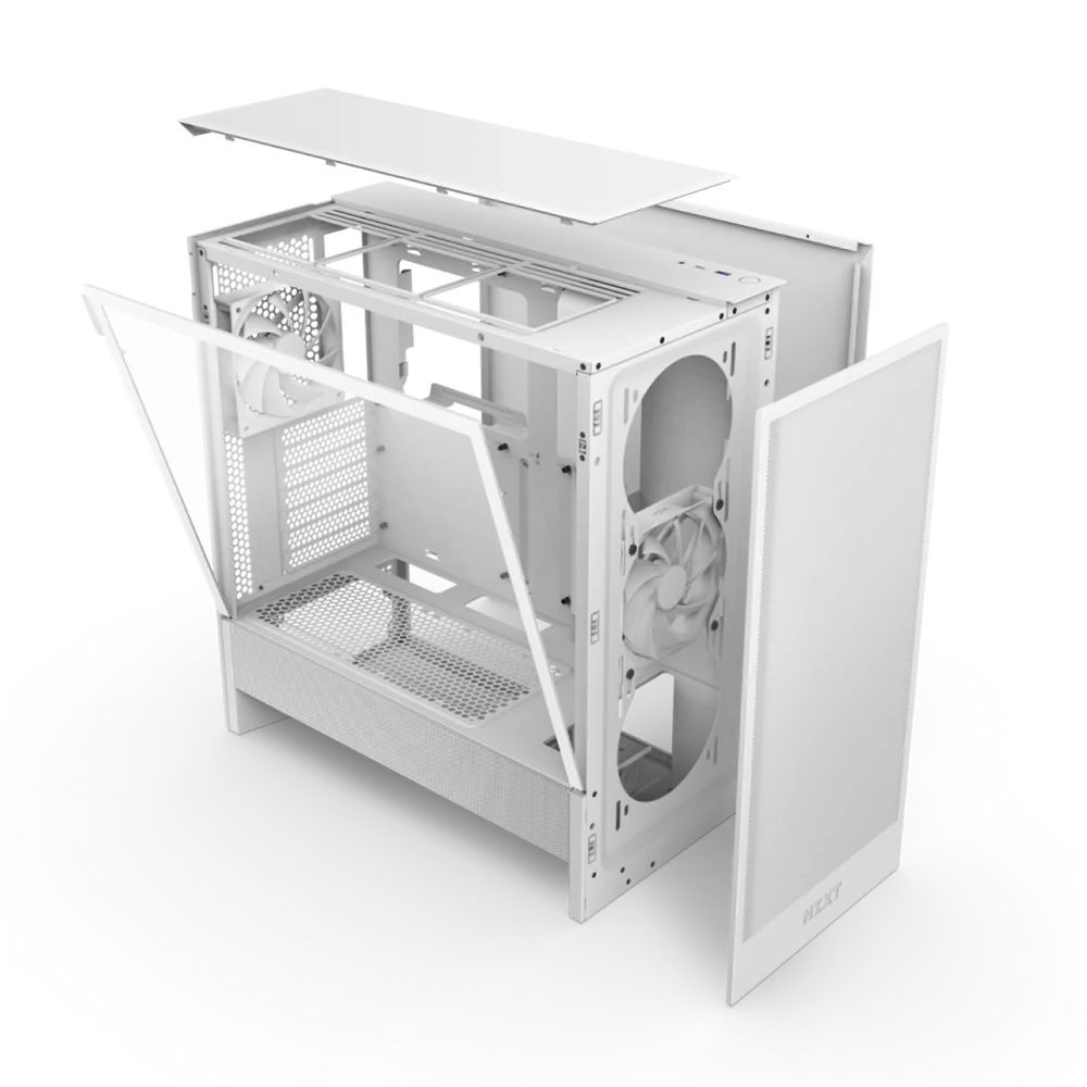 NZXT Chassis H5 Flow White mATX Cabinet 4