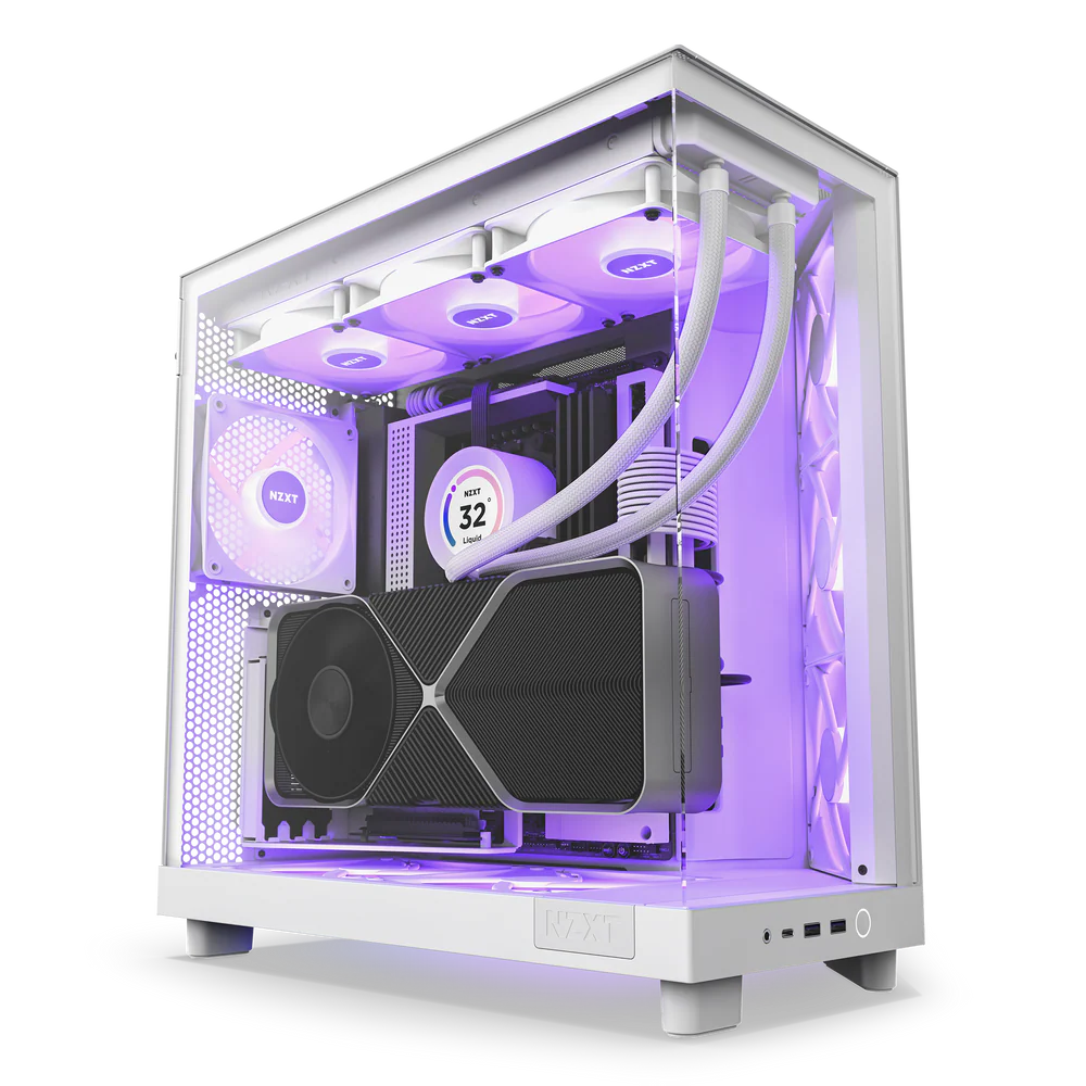 NZXT Chassis H6 Flow RGB White Cabinet