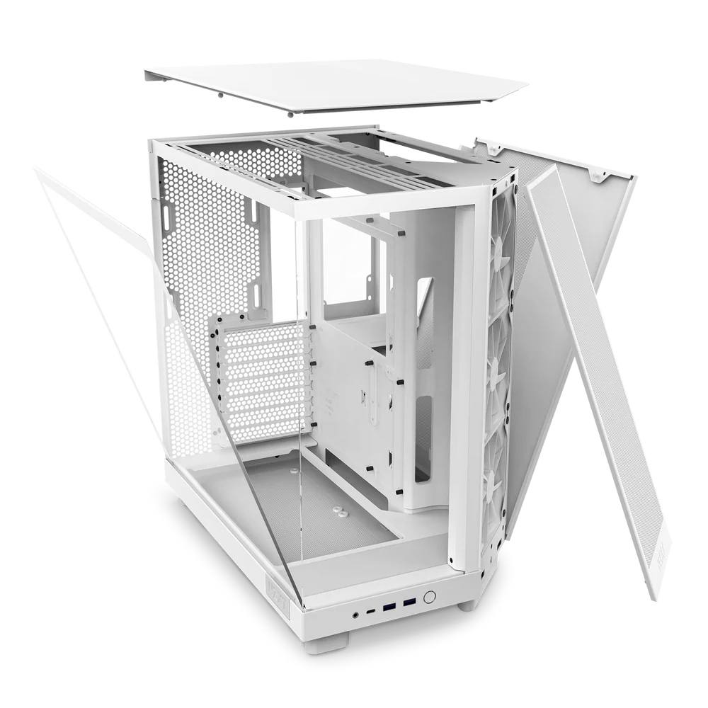 NZXT Chassis H6 Flow White Dual Chamber 4