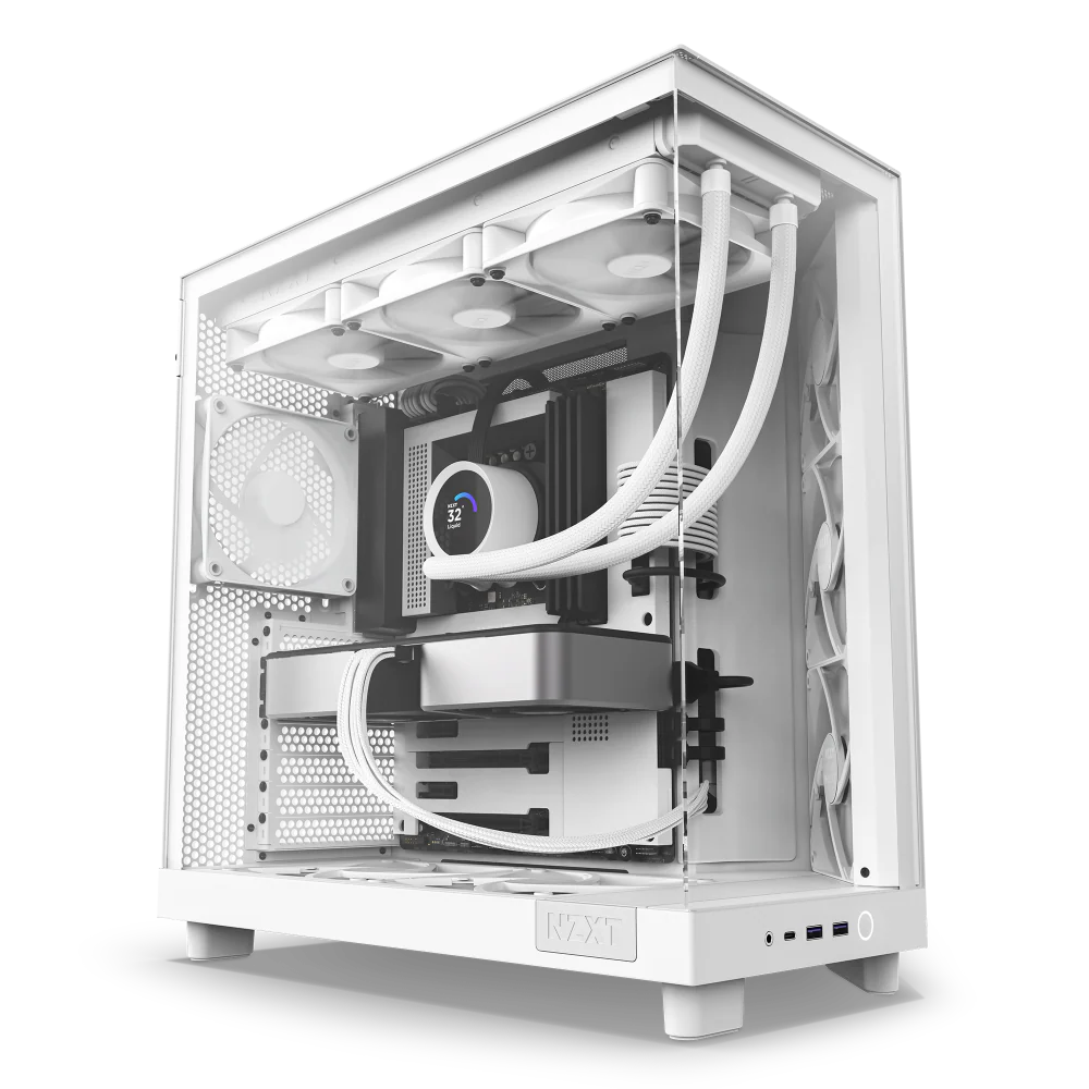 NZXT Chassis H6 Flow White Dual Chamber