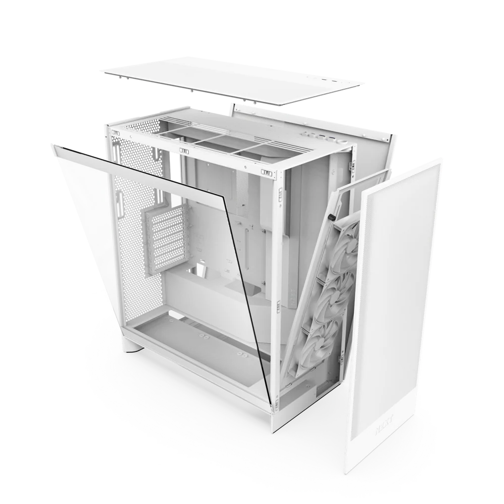 NZXT Chassis H7 Flow White Mid Tower Case 4