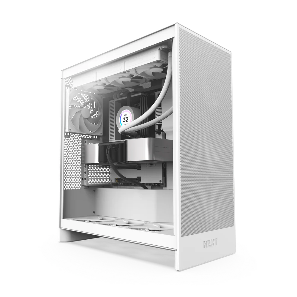 NZXT Chassis H7 Flow White Mid Tower Case