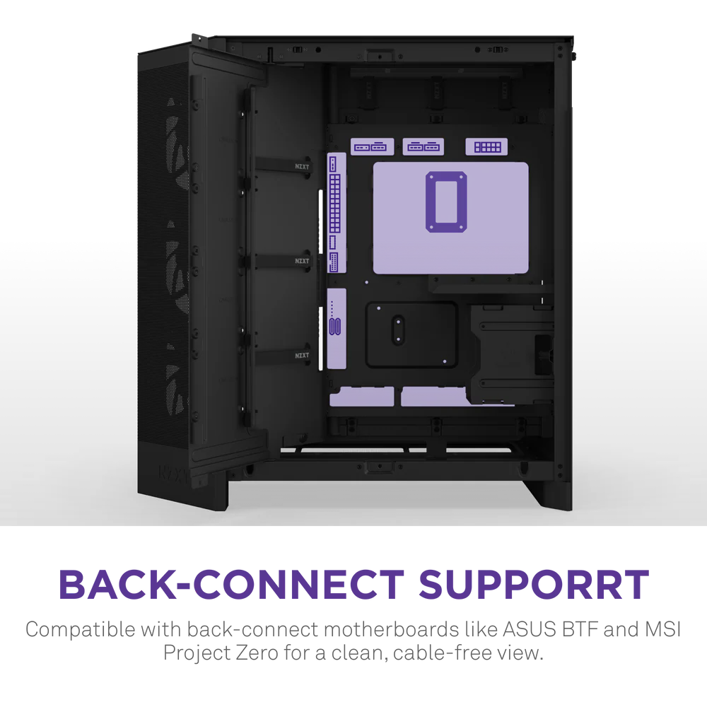 NZXT Chassis H9 Flow Black Mid Tower Case 7