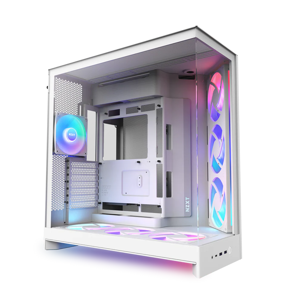 NZXT Chassis H9 Flow RGB Plus White Case