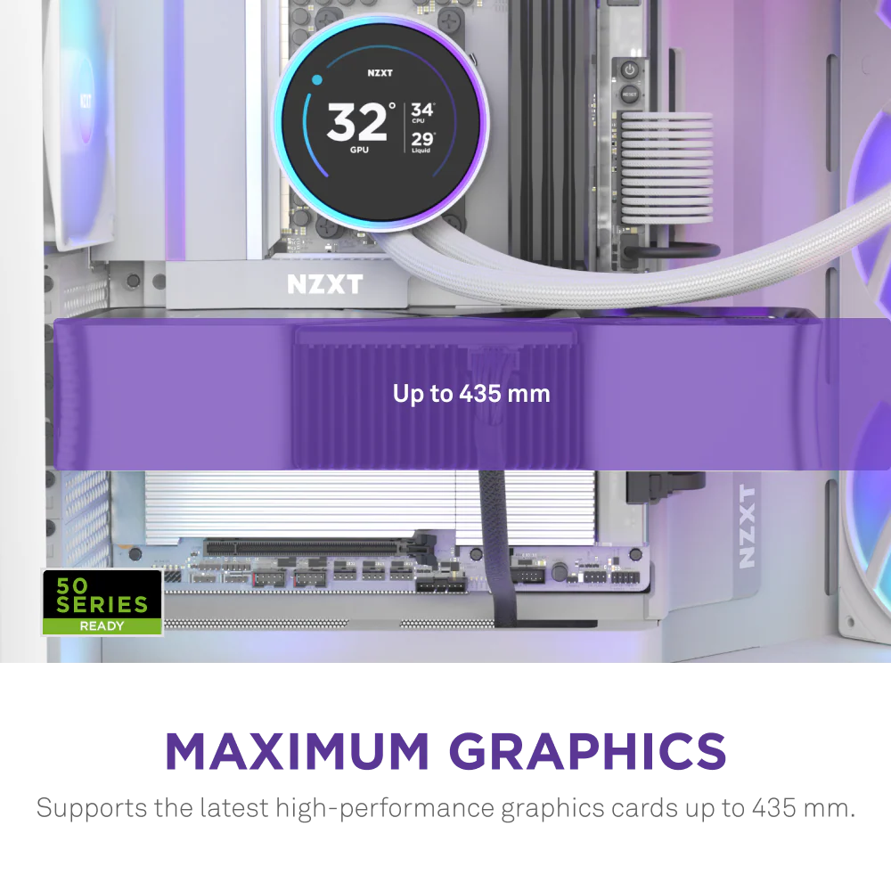 NZXT Chassis H9 Flow RGB White Cabinet 4