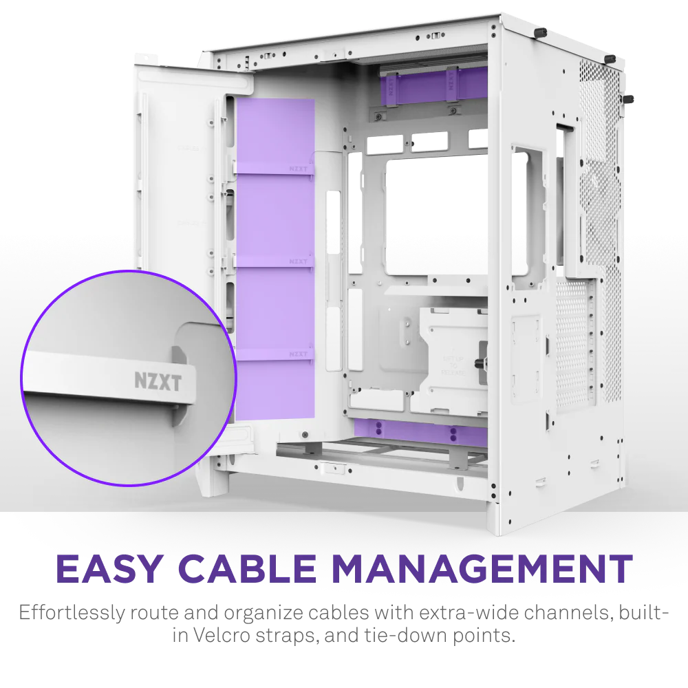 NZXT Chassis H9 Flow RGB White Cabinet 8