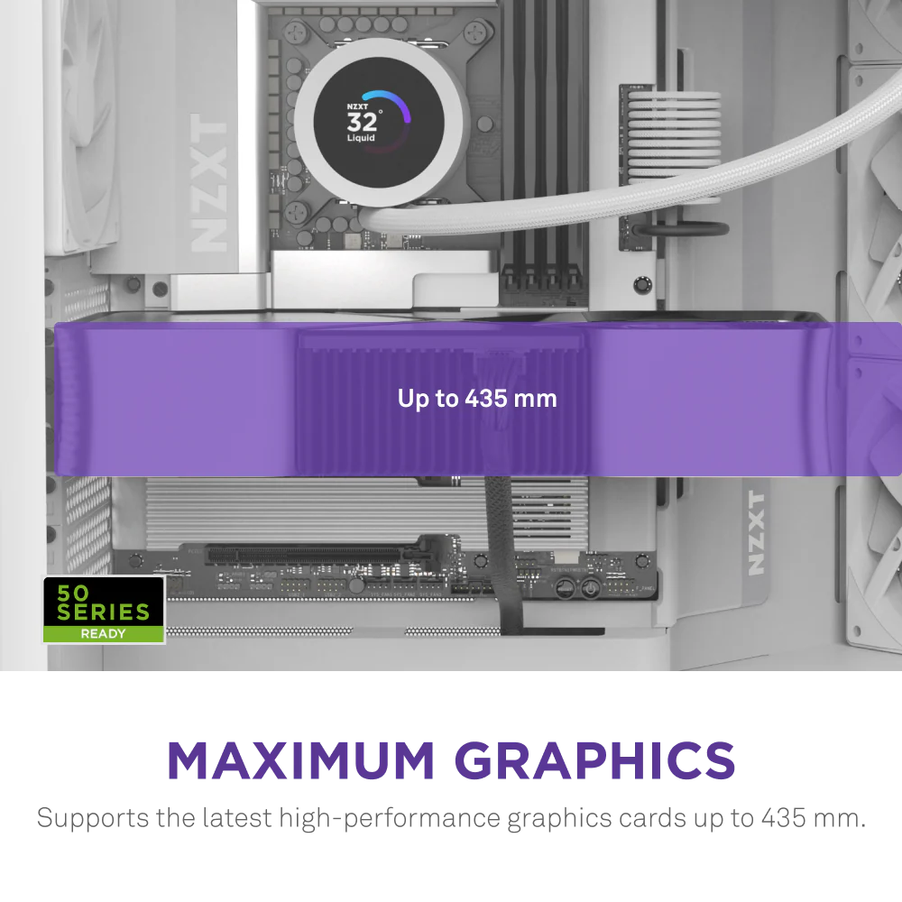 NZXT Chassis H9 Flow White Mid Tower Case 4