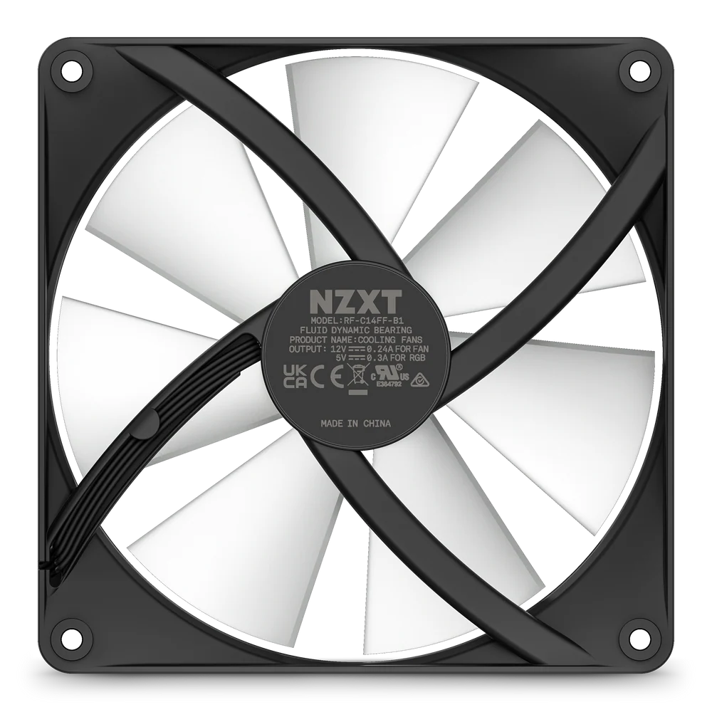 NZXT F140 Black RGB Core Fan 5