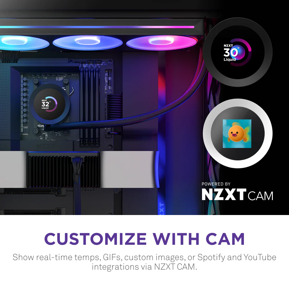NZXT Kraken Plus 360 Black RGB V2 liquid cooler 5
