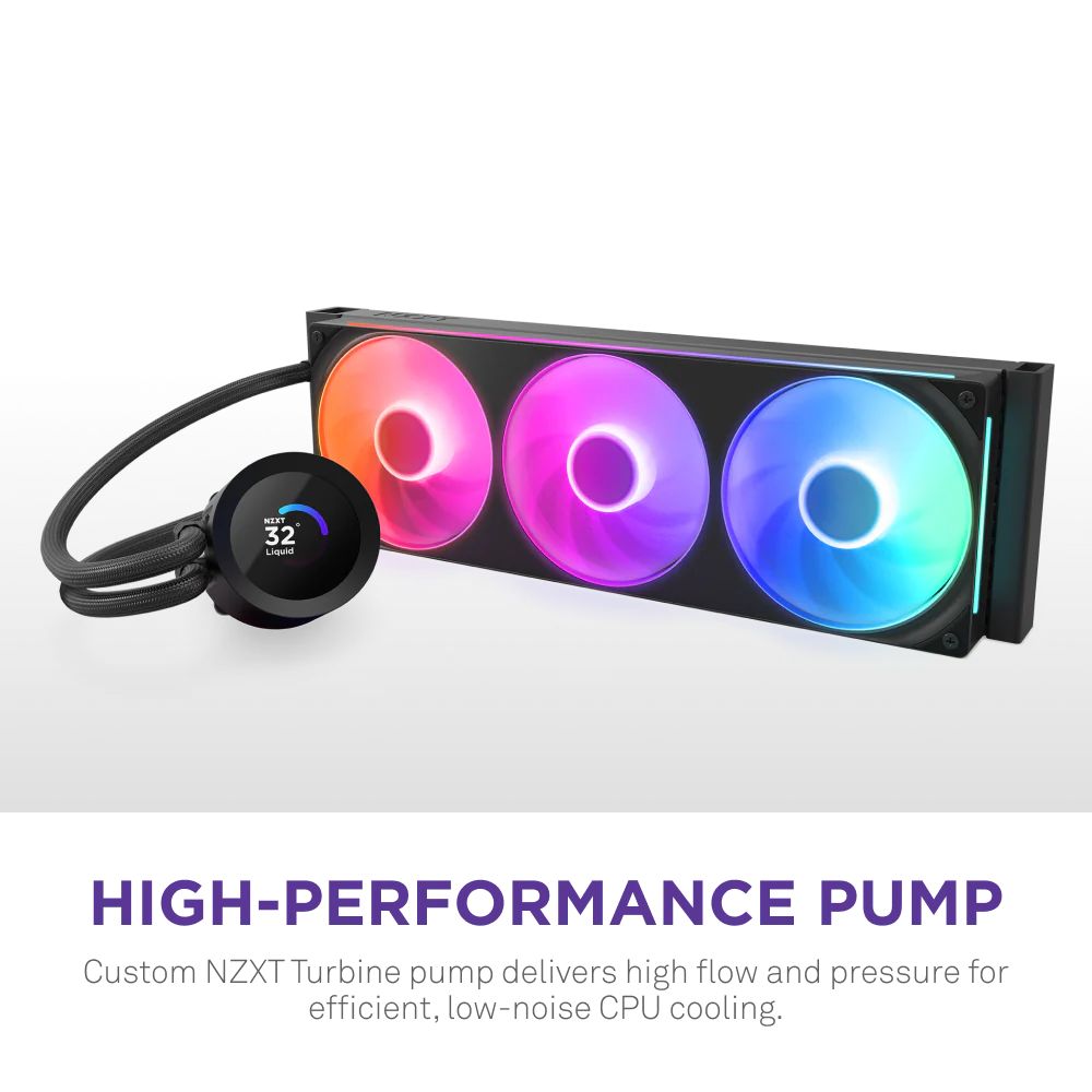 NZXT Kraken Plus 360 Black RGB V2 liquid cooler 7