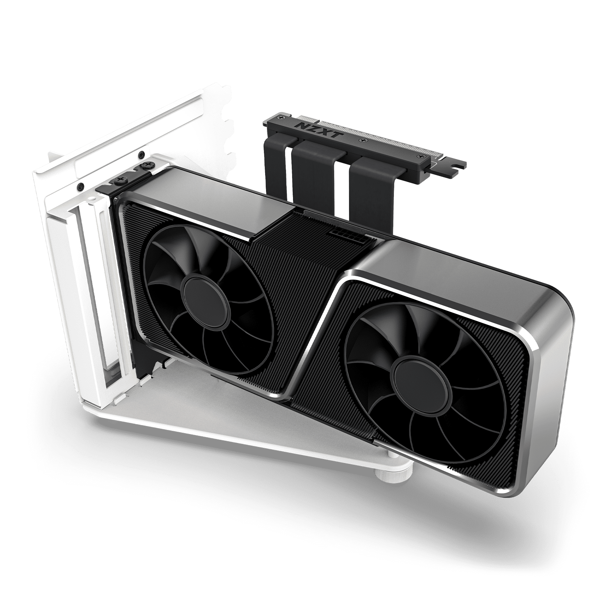NZXT Vertical GPU White Mounting Kit 2