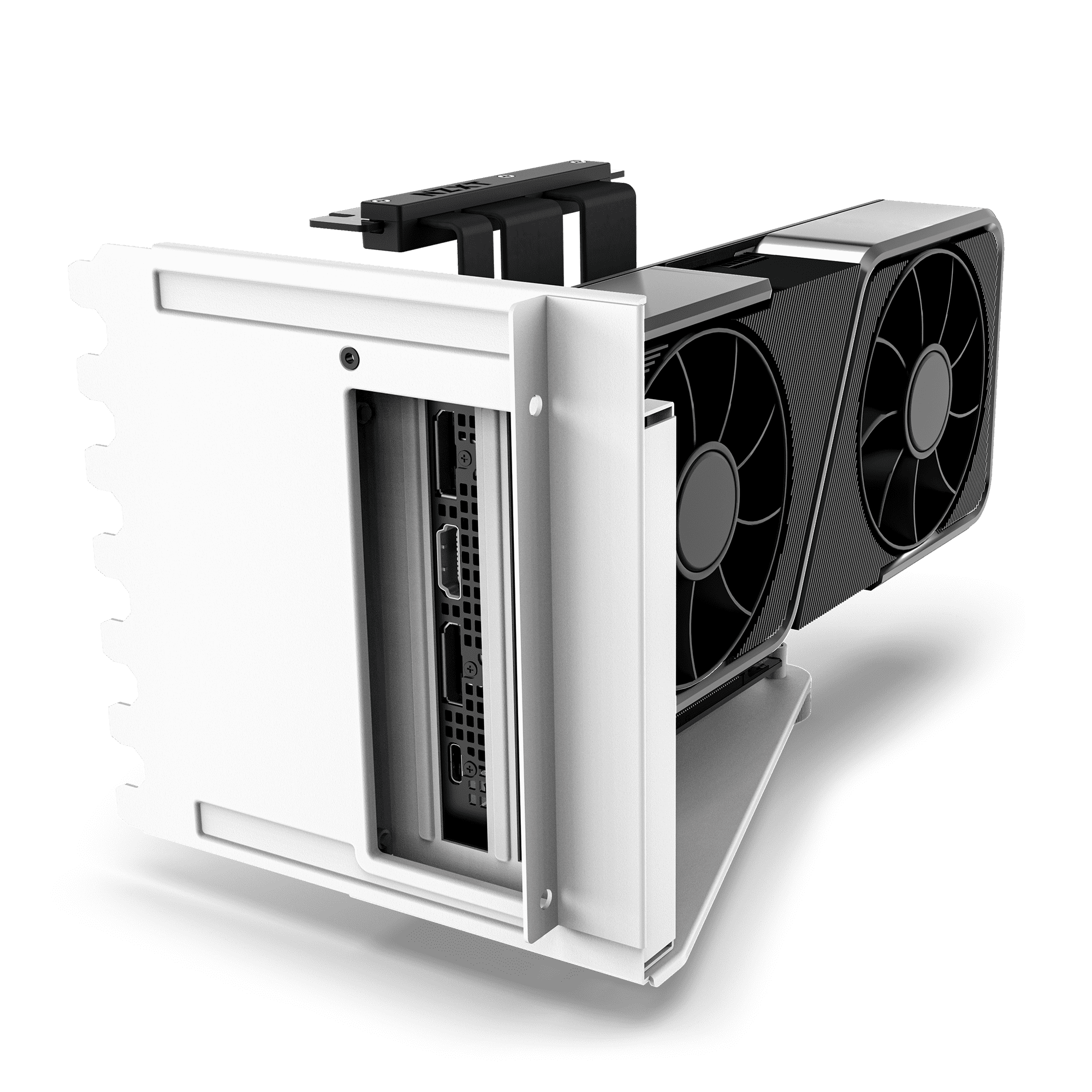 NZXT Vertical GPU White Mounting Kit 4